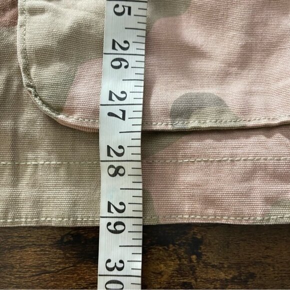 Anthropologie Lida Pink Camo Utility Jacket Size Medium Camouflage Coat Military - Picture 12 of 13